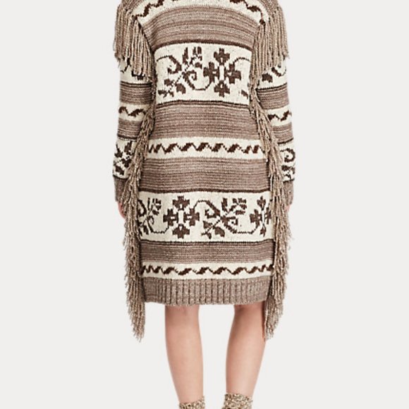 🆕 Polo Ralph Lauren Cashmere Wool Blend Southwest Cardigan Sweater Open Front. - Picture 3 of 11